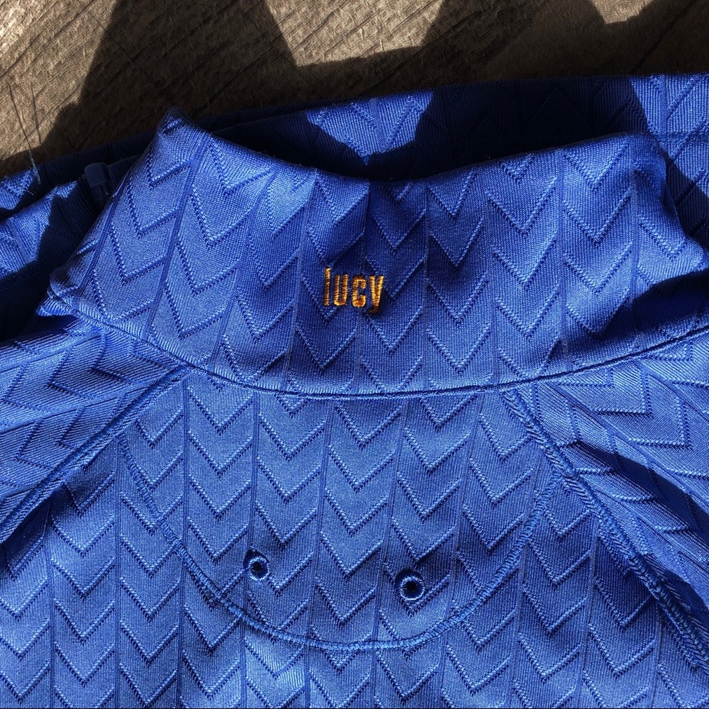 Lucy Zippered Jacket Blue Size Small - Picture 8 of 9